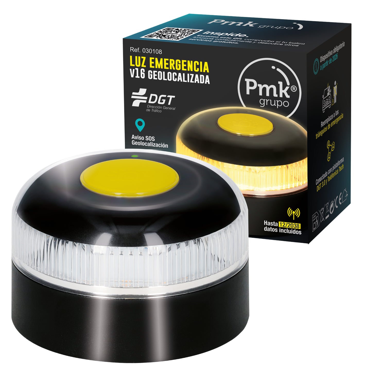 Luz emergencia V16 geolocalizada - DGT