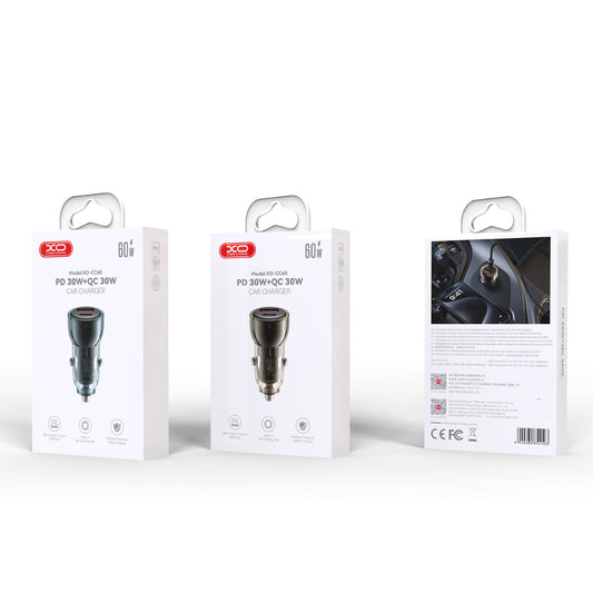 Cargador rápido de coche 60W a 12V