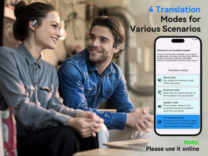 Auriculares Bluetooth traducción simultánea AI 140 idiomas
