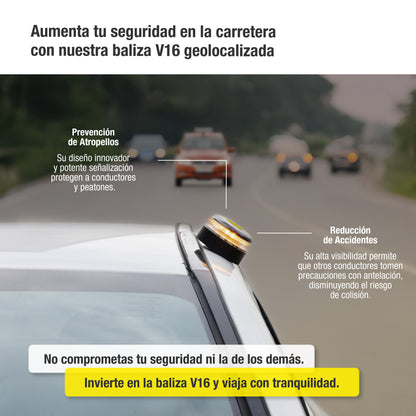 Luz emergencia V16 geolocalizada - DGT