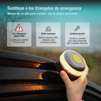 Luz emergencia V16 geolocalizada - DGT