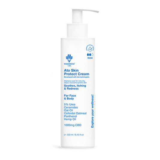 Crema Cbd 1.000 mg. 250 ml. Piel Seca Atopica & Eczema Weedness