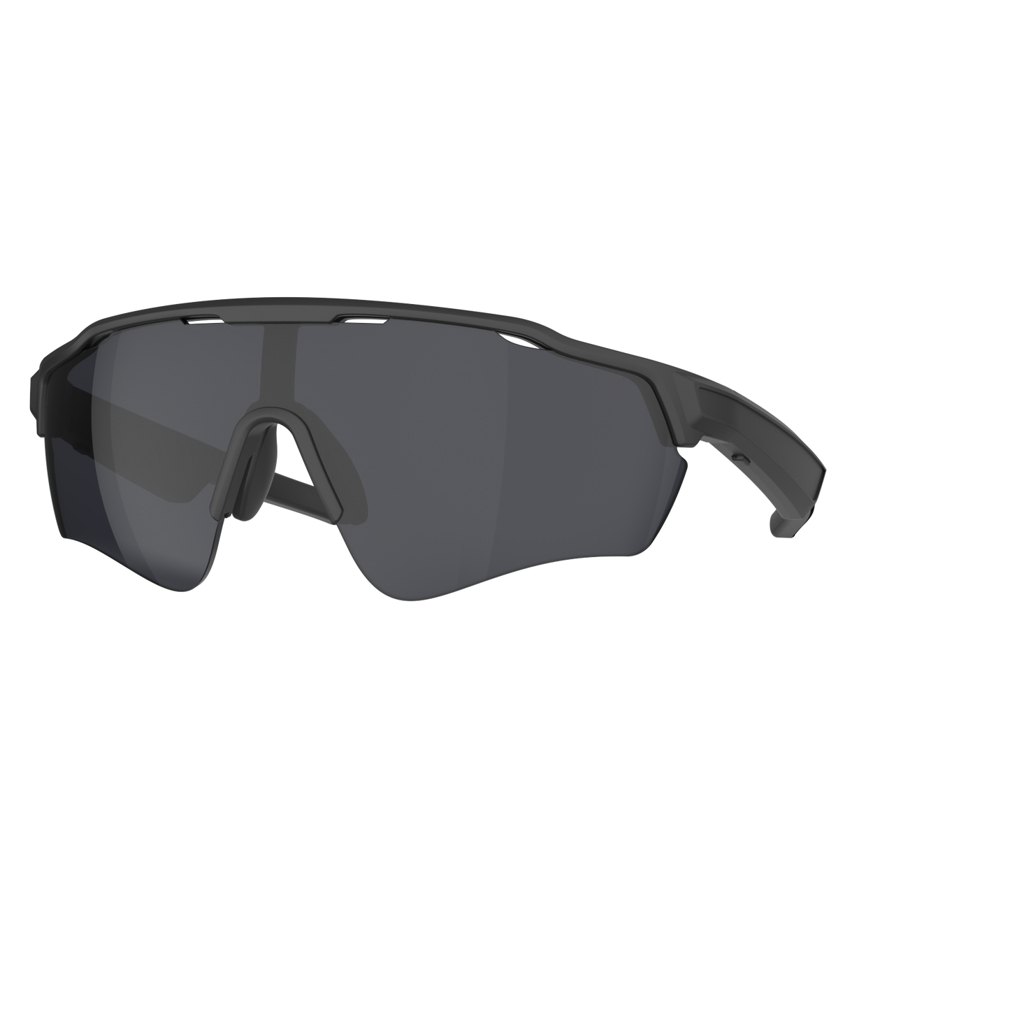 Gafas inteligentes deportivas IA - audio, llamadas, asistente de voz - lentes negras