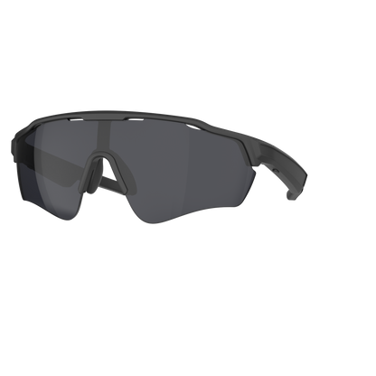 Gafas inteligentes deportivas IA - audio, llamadas, asistente de voz - lentes negras