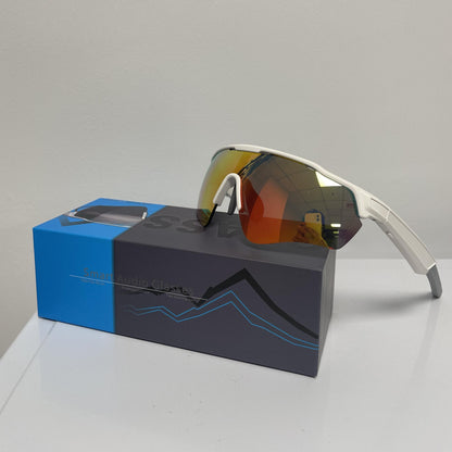 Gafas inteligentes deportivas - IA - montura blanca