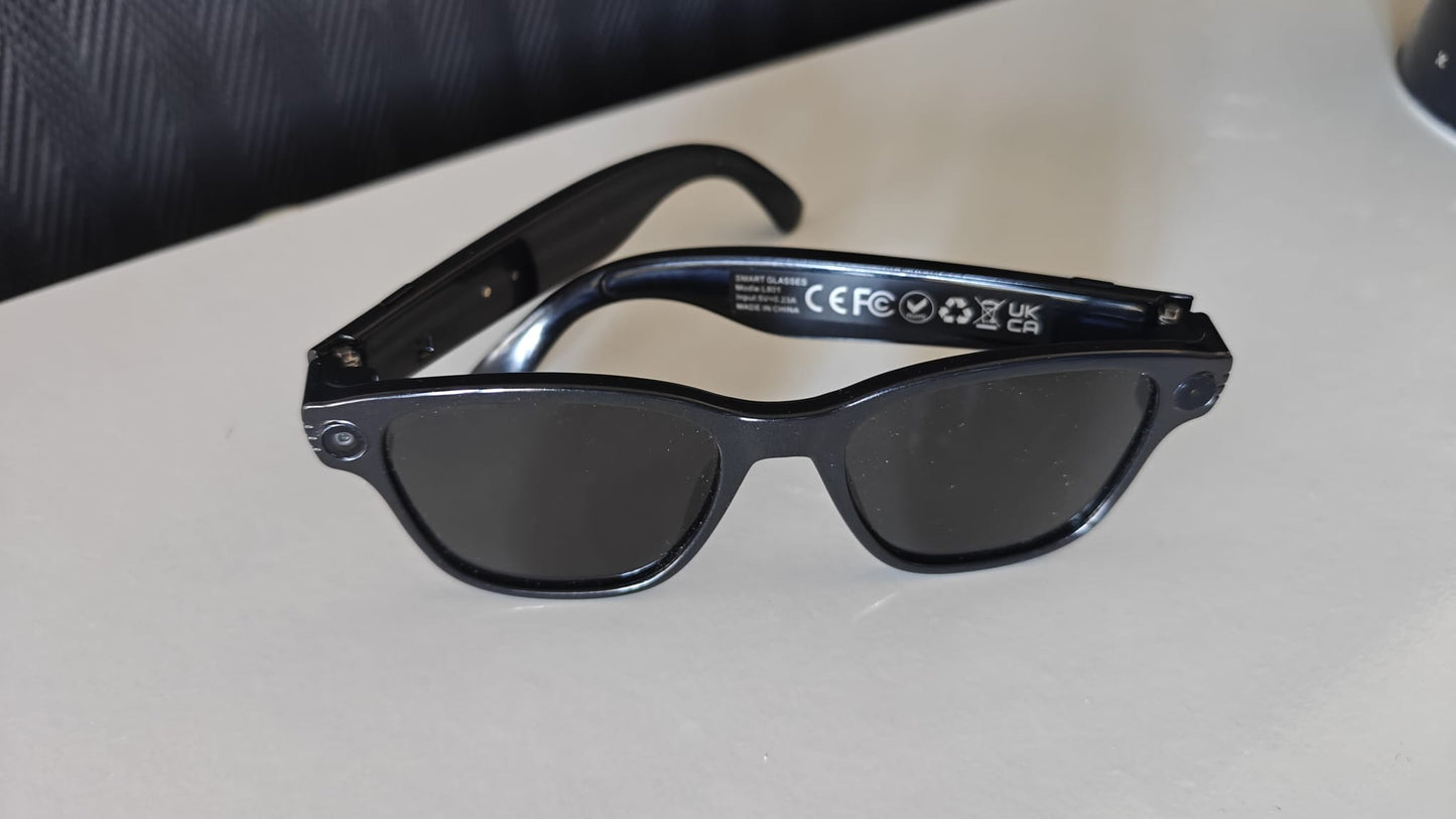 Gafas Inteligentes AI 4K Ultra HD EBOX – Cámara 8MP, Video, Traducción IA y Música Bluetooth