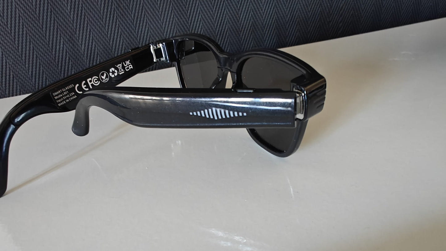 Gafas Inteligentes AI 4K Ultra HD EBOX – Cámara 8MP, Video, Traducción IA y Música Bluetooth