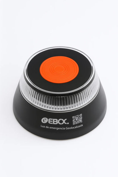 Baliza de Emergencia Inteligente V16 IoT – Luz de Seguridad Vial Certificada (EBOX)