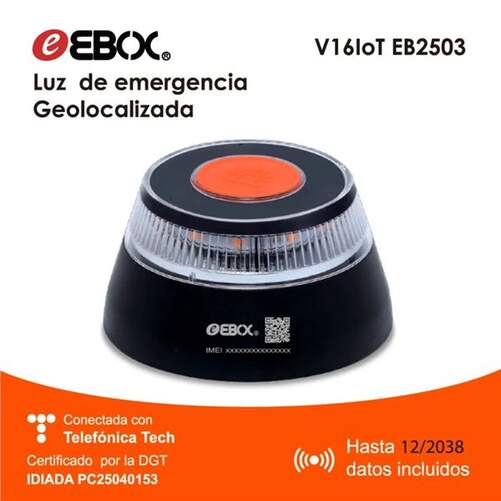 Baliza V16  – Luz Homologada Geolocalizada (EBOX)